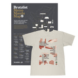 Brutalist Metro Manila Map + Ang Bagong Brutalismo T-Shirt