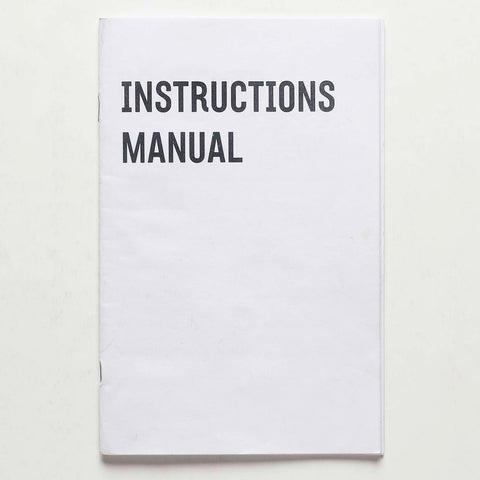 Instructions Manual