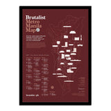 Brutalist Metro Manila Map