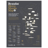 Brutalist Metro Manila Map